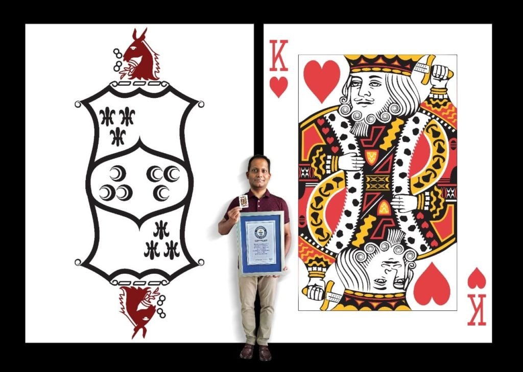 Largest Playing Card is 1,041 times bigger than the regular playing card