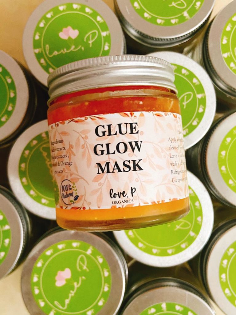 glue glow mask by love p