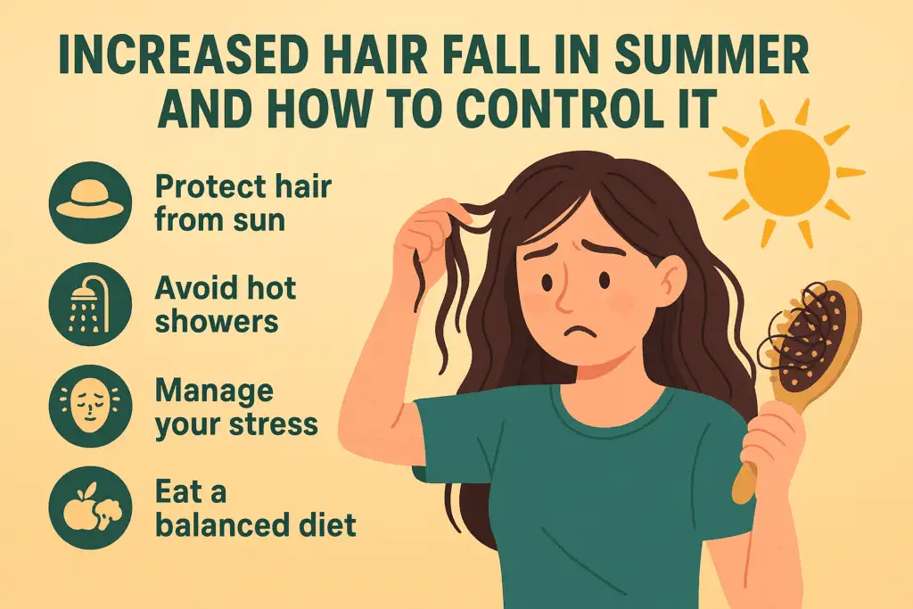 hair fall in summer