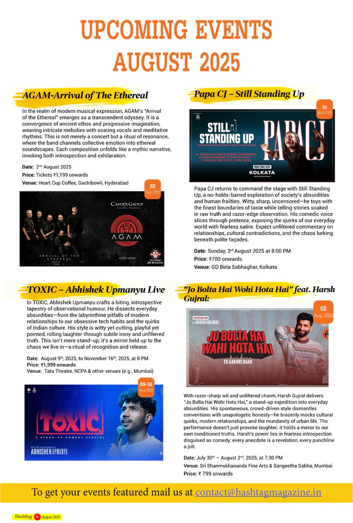 Upcoming Events In August 2025